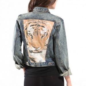 Tiger Patch Denim Jacket  *MAKE AN OFFER*
